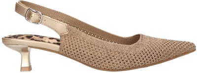 La Strada Knitted Pump Goud - Damesschoenen - Maat - 36