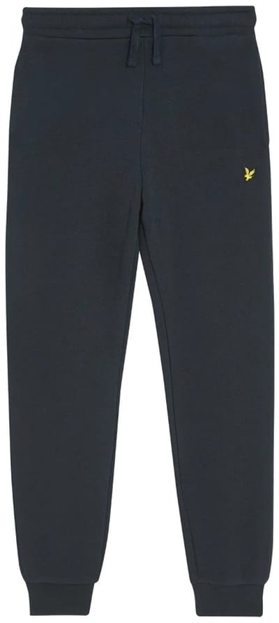 Lyle & Scott jongens joggingbroek met geborstelde achterkant - marineblauw