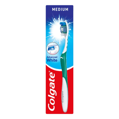 Colgate Geavanceerde Witte Tandenborstel Medium Groen
