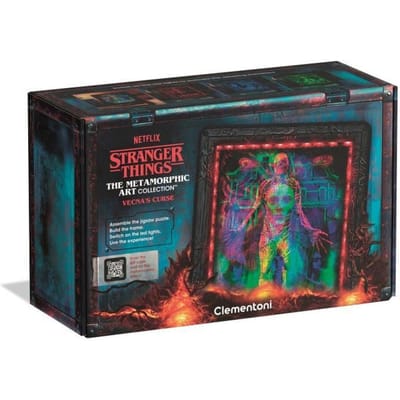 Puzzle Cadre Lumineux Vecna - CLEMENTONI - Stranger Things -14 Ans - 520 pieces - Effets Visuels LED - Univers Série Netflix