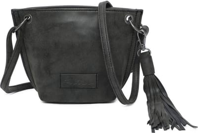 Fritzi aus Preußen Schoudertas Vintage Fritzi32 Crossbody Black Idol Grijs