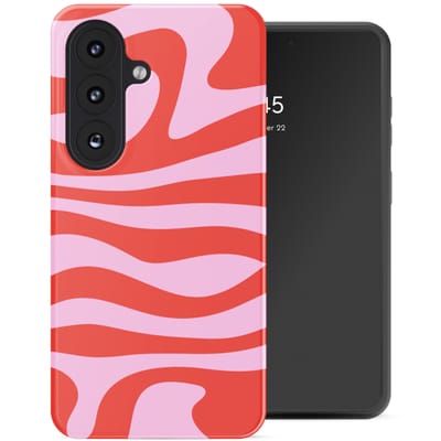 Selencia Hoesje - Geschikt voor Samsung Galaxy S26 - Backcover met Magnetische Ring - Dream Swirl Pink