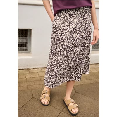 Midirok met volants en print