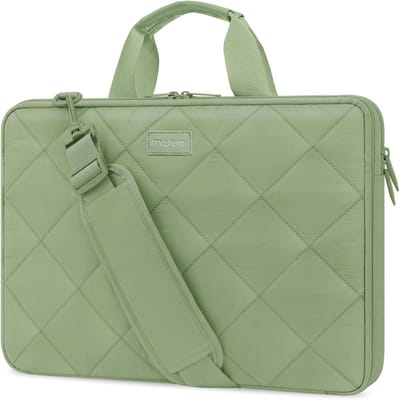Beschermende Laptoptas - Schoudertas Laptop - Dagelijks Gebruik - 360 Graden Bescherming - 37 x 25.5 x 4.5 cm - Aquagreen