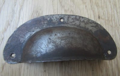 Large Steel Cabinet Cup Handle Rust
