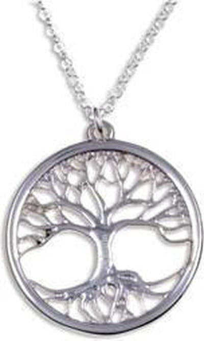 Tree of life hanger zilver | St Justin zilveren hanger Boom van leven