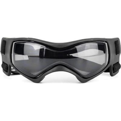 Lunettes de protection pour chiens, lunettes de protection réglables pour animaux de compagnie, pour petits et moyens chiens noir