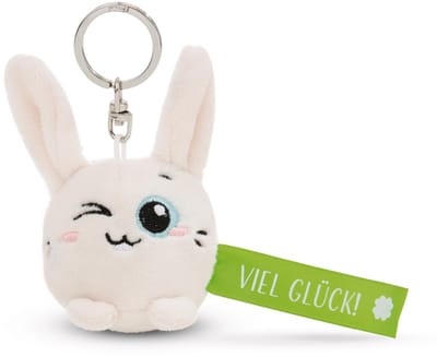 NICI Sleutelhanger Konijntje Veel Geluk! Groen 5cm