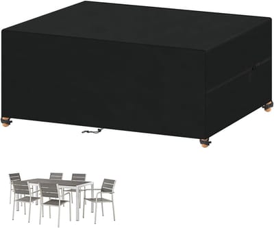 Waterdichte Tuinmeubelhoes 140x70x70cm - Beschermhoes Zwart