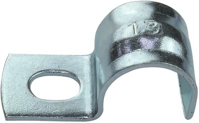 Dailygoody - Kabelbinders Buisklem U-vormig - Set van 25 - Verzinkt Staal - Draadgeleiders Ø13mm - Wandmontage - Geschikt voor Kabels en Slangen