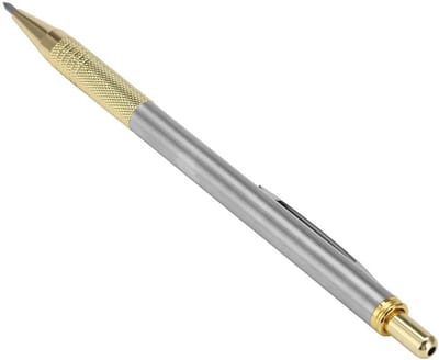 Dailygoody - Diamond Tipped Scrib - Glas Snijgereedschap - Ideaal voor Belettering en Graveren - Zilver en Goud - Kraspen voor Huishoudelijk Gebruik -...