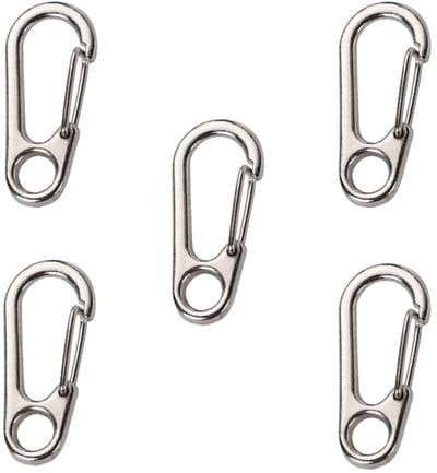 5 Stuks Mini Karabijnhaak, Sleutelhanger, Veersluiting Voor Rugzak, Voor Kamperen, Reizen, Wandel