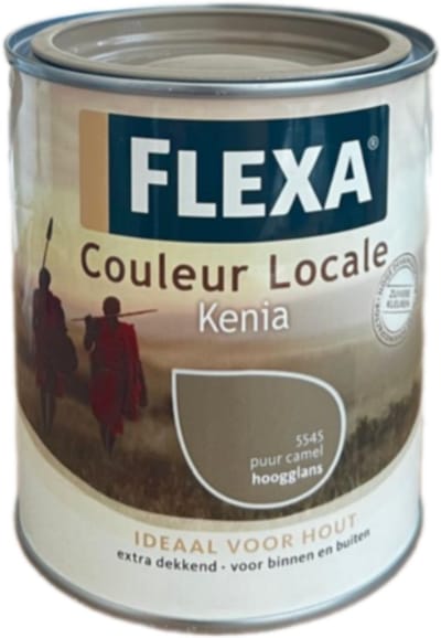 Flexa Couleur Locale Hoogglans Watergedragen Kenia 0,75 L 5545 Puur Camel