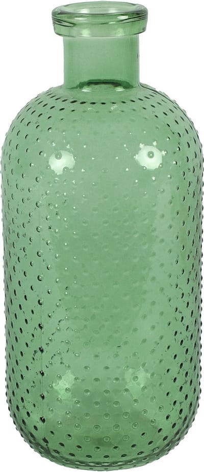 Countryfield Bloemenvaas Cactus Dots - groen transparant - glas - 15 x 35 cm