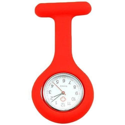 Verpleegster Horloge - Zusterhorloge - Siliconen - Rood