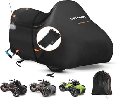 Waterdichte afdekking voor Can-Am Spyder - 420D Oxford-stof met reflecterende strepen
