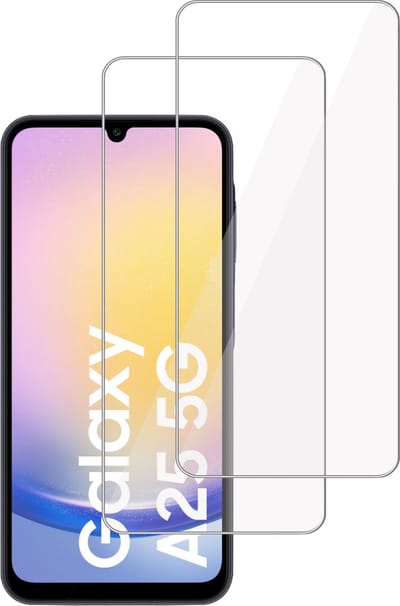 2x Screenprotector geschikt voor Samsung Galaxy A25 – Gehard Glas - Proteqt+