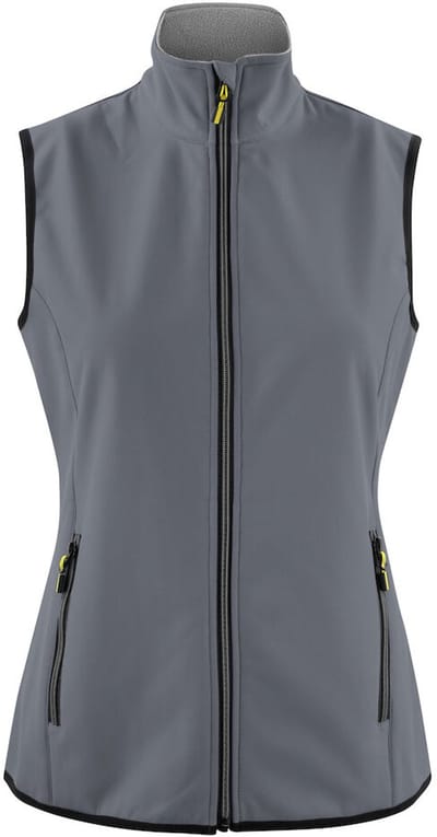 Printer Softshell Bodywarmer Vest Trial Lady 2261060 Staalgrijs - Maat XS