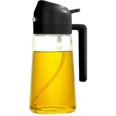 Bouteille d'huile multifonctionnelle 2 en 1, pulvérisateur, bouteille vide, distributeur d'huile, barbecue extérieur, ustensiles de camping, outils de cuisine