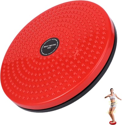 Draaibare Taille Trainer met Antislip en Voetmassage voor Aerobe Fitness
