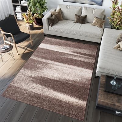 Tapiso Sari Vloerkleed Bruin Laagpolig Tapijt Karpet Maat- 80x150