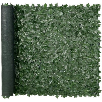 VEVOR Ivy Privacy Fence, 1500 x 2490 mm, Privacy Screen, Klimop Hek met Gaas Achterkant en Versterkte Verbinding, Kunstmatige Heggen met Wijnbladeren als Decoratie voor Tuin, Tuin, Balkon