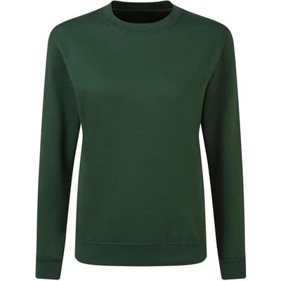Flessengroene dames sweater Crew Neck merk SG maat S