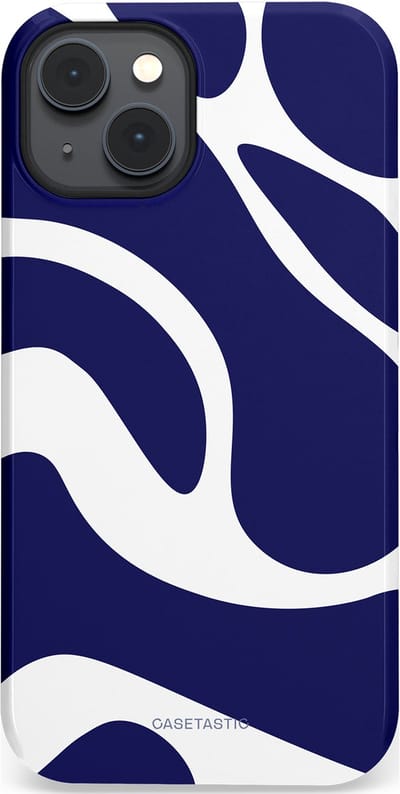 Casetastic Hoesje Geschikt voor Apple iPhone 14 Plus Magsafe - Stijlvolle Beschermende Duo-layer Case - Zeebries Golven