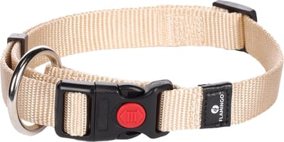 Flamingo Ziggi - Halsband Honden - Halsband Ziggi Beige M 40-55cm 20mm - 1st - 124798 - 1st