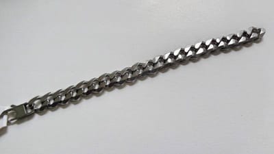Aramat Jewels | Armbanden | RVS Armband met Curb Cuban Schakel | | | |13mm | Staal | Volwassenen | Verkleurd niet