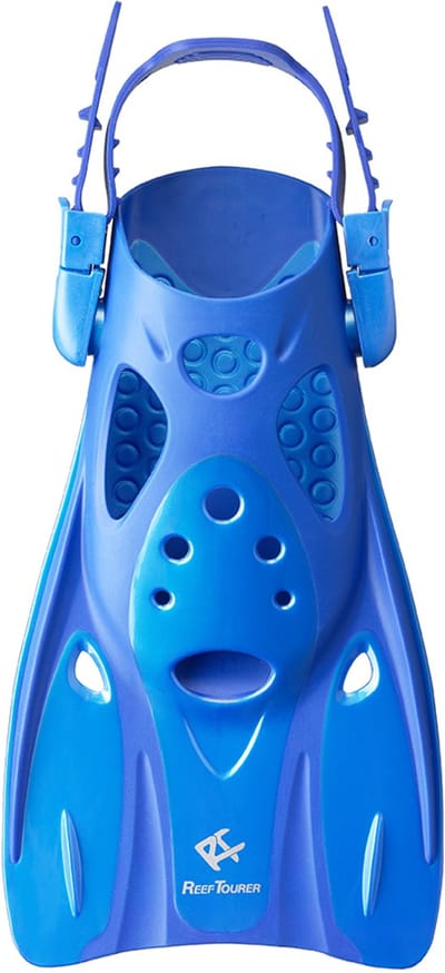 ReefTourer Zwemvliezen – Premium snorkelvinnen voor volwassenen, ideaal voor snorkelen en zwemmen – RF0106-BL-L Blauw / Maat L (42-49) / (26–30 cm)