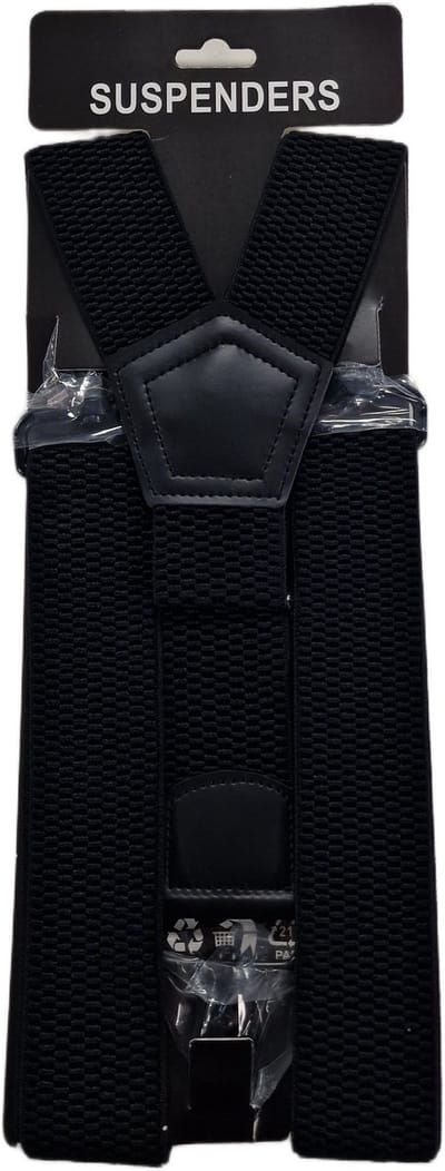 Bretels | Kleur: Zwart | Bretels Heren Volwassenen | Stevige Musketon Haak | 3 Sterke Haken | One Size Fits All