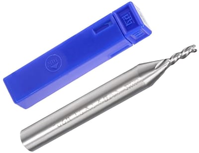 Spiraalfrezer met 3 snijkanten, 2 mm diameter, 7 mm lengte, voor houtbewerking en kunststofbewerking