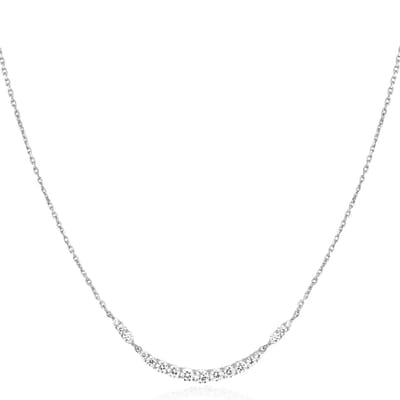 Ania Haie AH N056-02H Miss Twinkle Dames Ketting - Collier - Sieraad - Schakelketting - Zilver - 925 Zilver - Anker - 10 mm breed - 45 cm lang