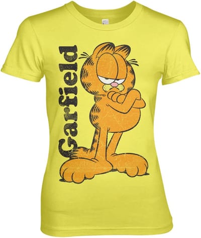 Garfield Girly Tee dames-T-shirt geel