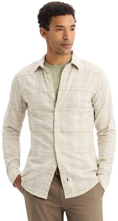 Dockers Slim Original Overhemd Met Lange Mouwen Beige M Man