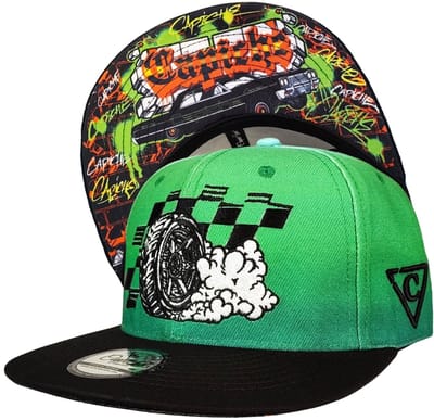 Capiche® Snapback Pet – Capiche Drift – Groen Ombre – Verstelbaar met Druksluiting – Pet Mannen