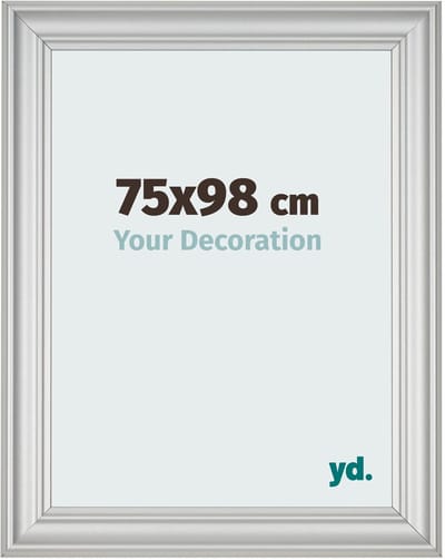 Your Decoration - Fotolijst 75x98 cm - MDF - Zilver Mat - Lazio