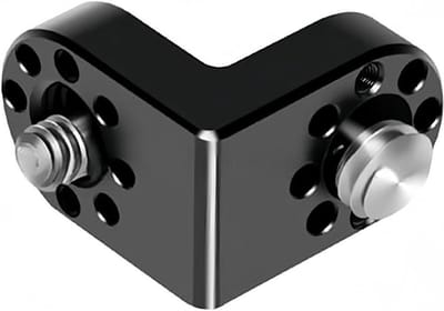 Camera Uitbreidingsbeugel - Haakse Adapter - Accessoires Bevestigen - Aluminiumlegering - 90 Graden Hoek - Zwart