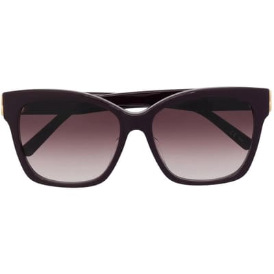 Balenciaga Subtiele Cat Eye Zonnebril Paars Dames Oogmode Paars BB0102SA006 Basic Packaging-Eyeglass Case