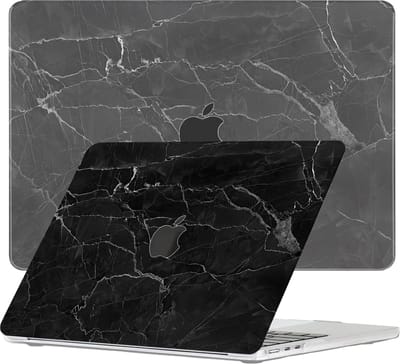 Lunso Geschikt voor MacBook Air 13 inch (2022-2026) cover hoes - case - Marble Shire