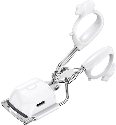Elektrische wimperkruller - Verwarmde wimperkruller - Temperatuurregeling met twee snelheden - Wimperkruller van roestvrij staal - Passend wimpercurveontwerp - Langdurige instelling - USB-wimperkruller - Wit