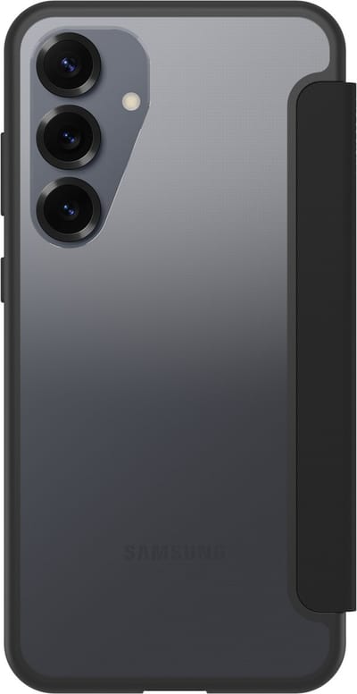 OtterBox React Folio Series voor Samsung Galaxy S25+, transparant/zwart - Geen retailverpakking
