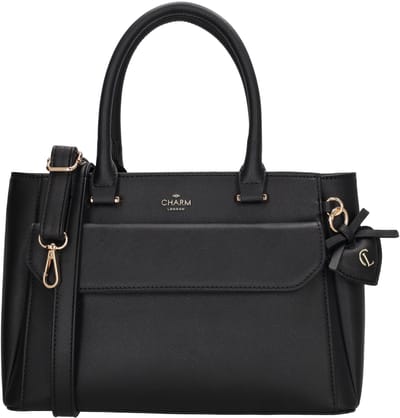 Charm London Cambridge Handtas M - Schoudertas - Crossbodytas - Schouderband - Zwart