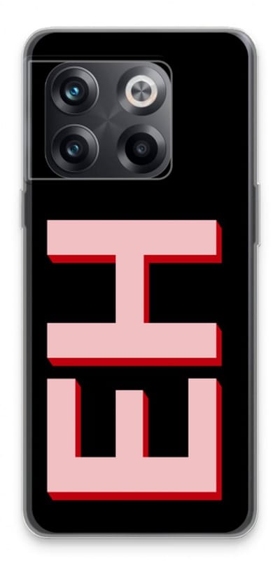 Gepersonaliseerd - Case Company® - Hoesje geschikt voor OnePlus 10T hoesje - Monogram - Soft Cover Telefoonhoesje - Bescherming aan alle Kanten en Schermrand