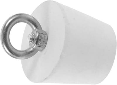 Gootsteenafvoerstop - Keukenplug Badkamerplug - Afvoer Dicht Maken - Set Van Zes Stuks - 5x3 cm - Wit