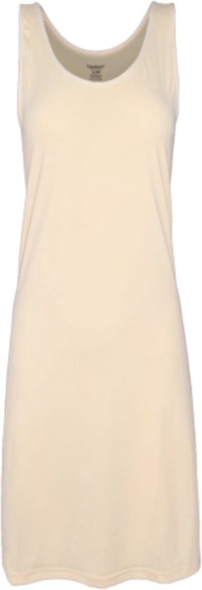 Gaubert Onderjurk Extra lang - brede bandjes - Gladde onderjurk wit - Zwart - Beige - Verstelbare bandjes - Beige / L/XL
