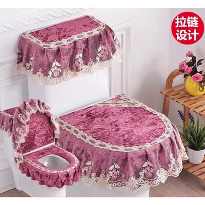 3 stuks/set toiletbrilhoes toilet watertankhoes nearestool stofhoezen toiletbrilkussen afneembare toilethoes doek