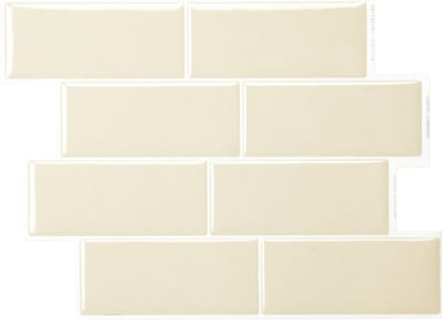 Smart Tiles Zelfklevende keuken achterwand voor keuken en badkamer Metro Beige 4 29,34x21,28 cm