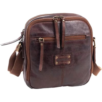 Schoudertas van oud leer Matties Bags